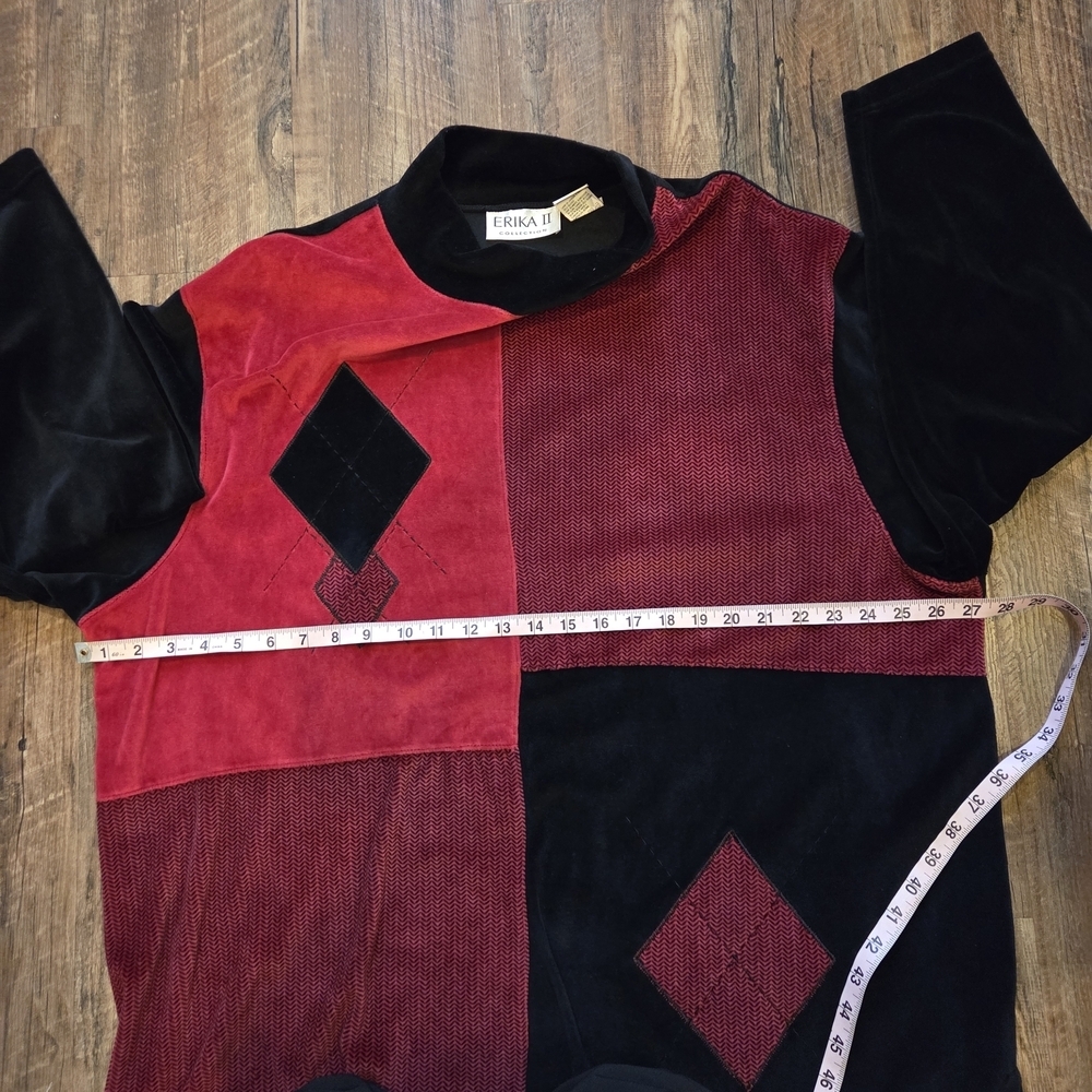 ERIKA III Collection Color Block Patchwork Tunic Top Size 3X - Picture 6 of 8